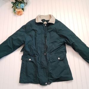 London Fog dark forest green jacket